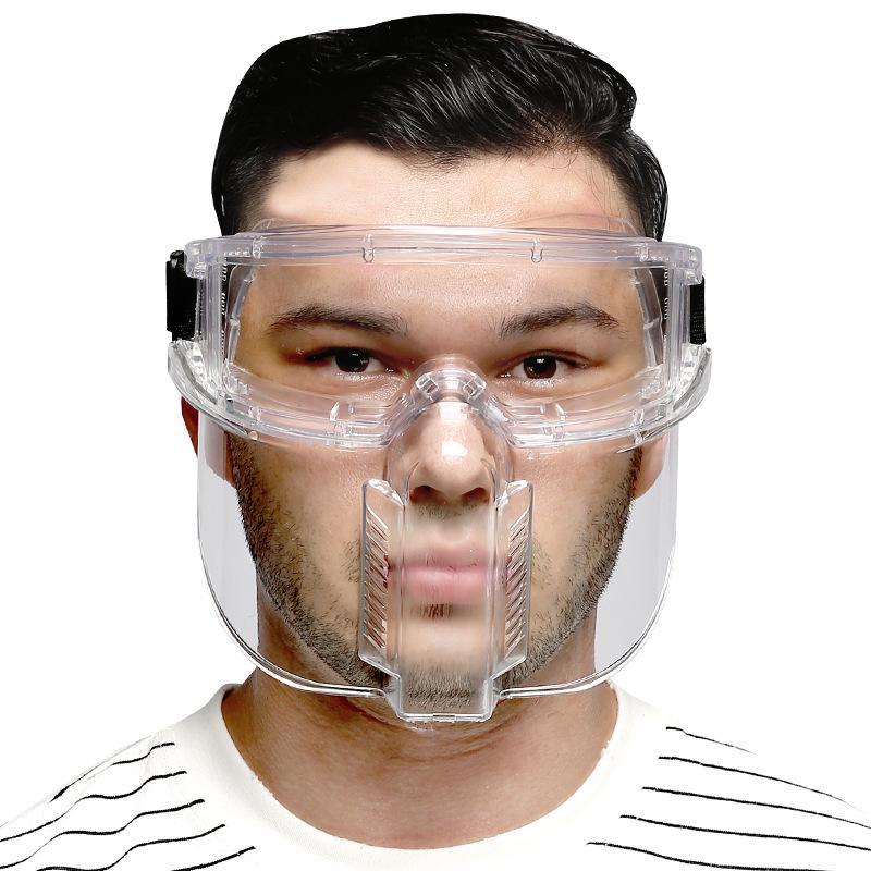 Противоударный прозрачный защитный щиток для лица для использования на кухне