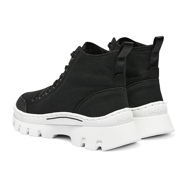 Skechers Кеды Roadies Удобные Простые Высокие Холщовые Женские кроссовки Черные 177260-BLK
