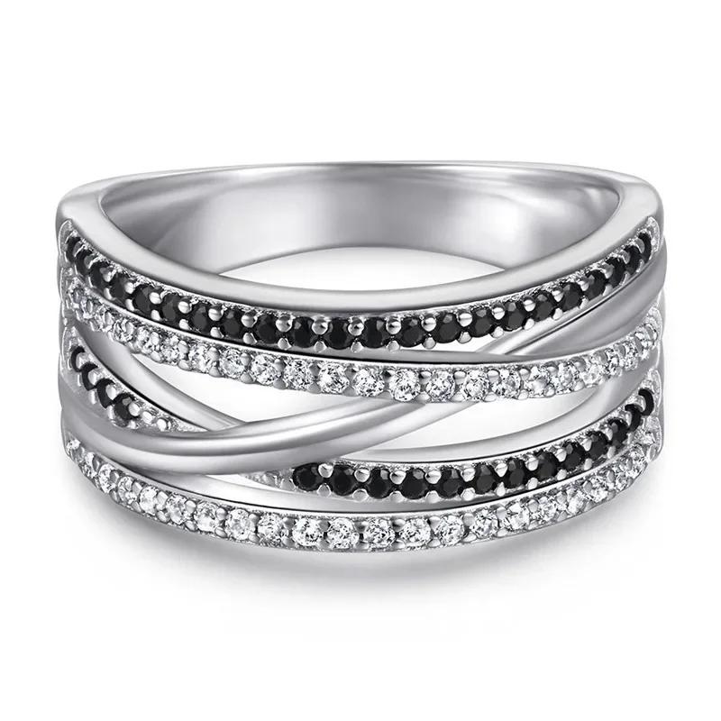 Новая Унисекс Кольцевая Вспышка Циркон Микровставка Искусственный Циркон Тренд Нишевый Дизайн Чувство Креативный Все Вечеринка Роскошь