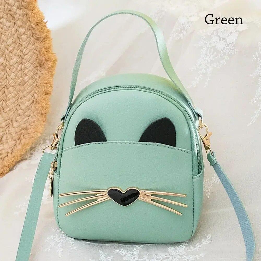 Женская модная сумка через плечо, милый рюкзак с героями мультфильмов, кошелек из искусственной кожи, нежная текстура, сумка-мессенджер, небольшой рюкзак, повседневный кошелек