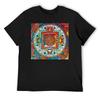 Buddhist Mandala 28 T-Shirt Blue Archive Designer Shirts Oversized Graphic Tee Oversized T Shirt Men
