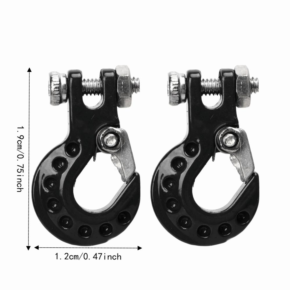 2Pcs RC Car Accessories RC Trailer Hook for SCX10/D90/D110/TF2/TRX4/Tamiya CC01 Climbing Car