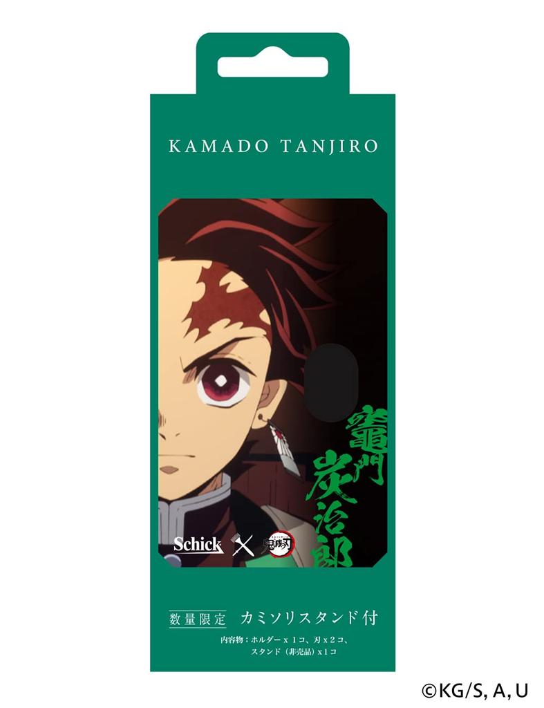 Schick Demon Kimetsu no Yaiba Tanjiro Kamado Model Hydro 5 Premium Holder лезвие 1 сменное с подставкой для бритвы Slayer (с + лезвием)