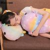 37 -58cm Rainbow Dinosaur Fish Plush Toys Colorful Giant Salamander Stuffed Doll Soft Animal Sleep Pillow Adorable Gift For Kids Girl
