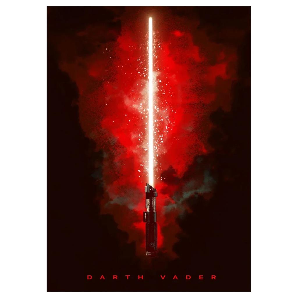 Постер к фильму Звёздные войны Домашнее украшение Световой меч Холст Принт Картина Настенное искусство Картины для декора игровой комнаты Cuadros