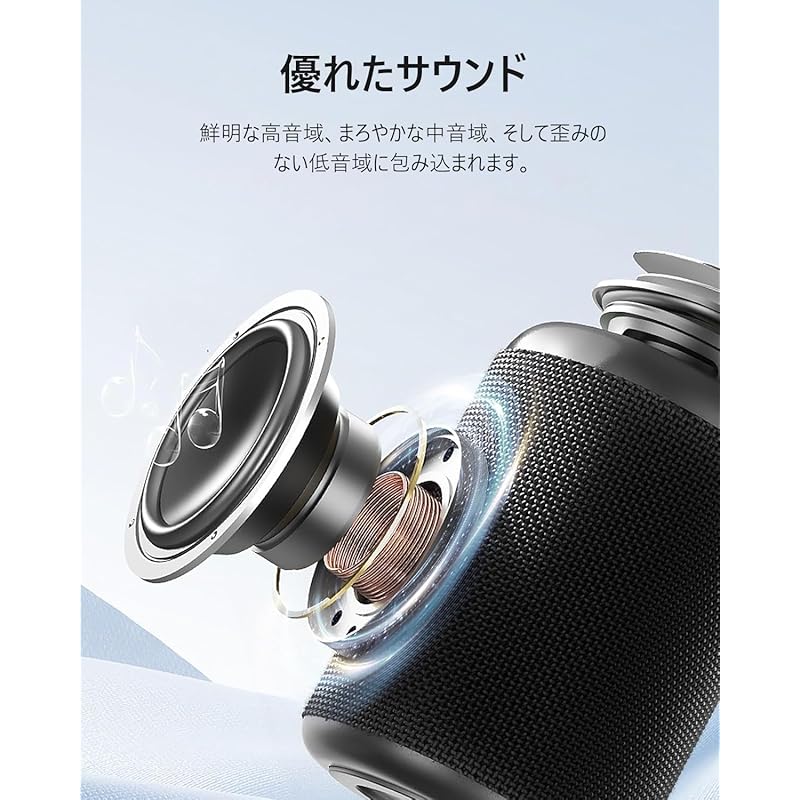 Cooboom Bluetooth Speaker Bluetooth Speaker IPX7 Waterproof Portable Speaker With LED Light Bluetooth5.3 Stereo Pairing 2 Devices Wireless Hands Free