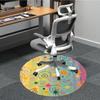 1pc Stars Swirls Office Round Area Rug, Indoor Mat Suitable ForOffice, Under Office Chairs Bedroom Living Room Home Decor T200