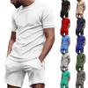 2023 European Style Men's Casual Two-Piece Set: Short-Sleeved T-Shirt & Shorts