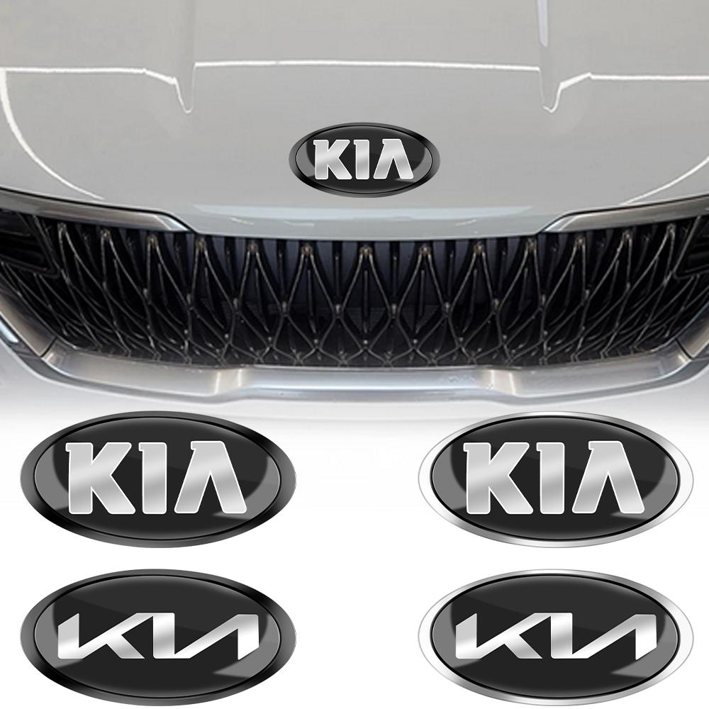 AAAGR1 1pcs 3D ABS Car Front Hood Logo Emblem Badge Sticker For KIA K2 K3 K5 K7 EV6 KX3 Soul Seltos Sportage Cerato Optima Sorento