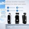Петличная Bluetooth-совместимая гарнитура для звонков и прослушивания музыки, с цифровым LED-дисплеем, для автомобиля
