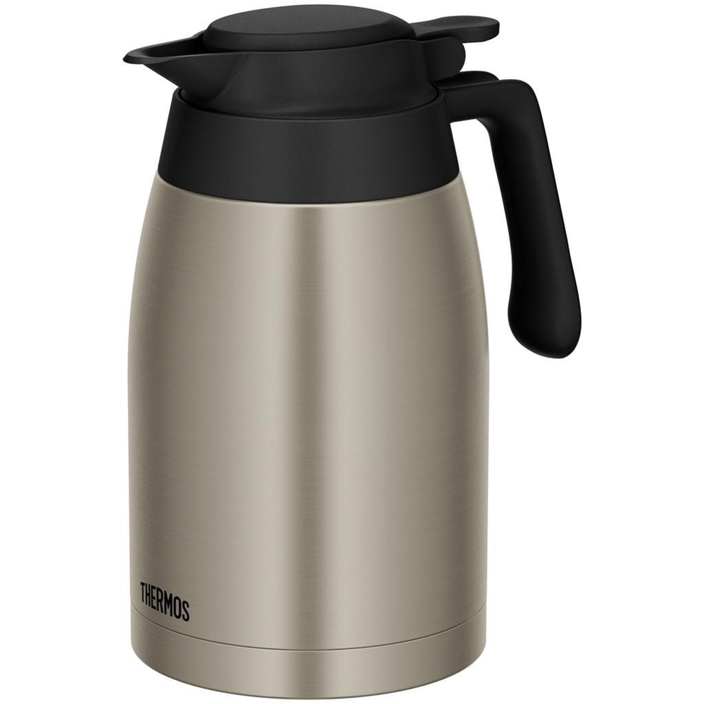 Thermos Stainless Steel Stainless Insulated Tabletop Keeps Food Hot or S Pot, 1.5L, Steel, Pot, Cold, TTG-1500