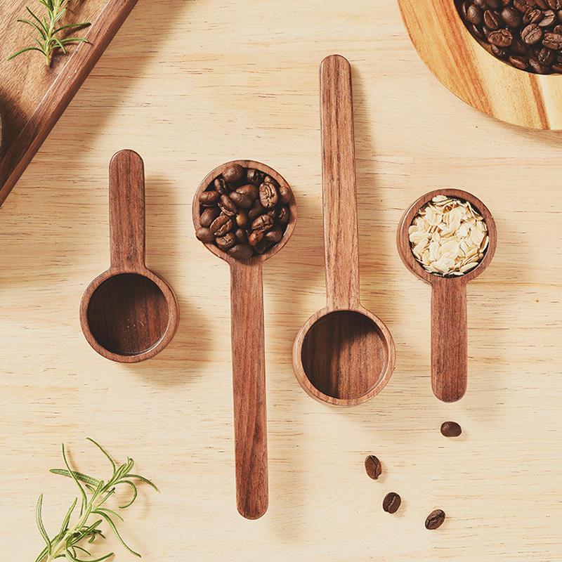 Wood Coffee Spoon 8g 10g Coffee Bean Measuring Spoon Wooden Tea Coffee Scoop  Sugar Spice Measure Spoon Coffee Tools Accessories