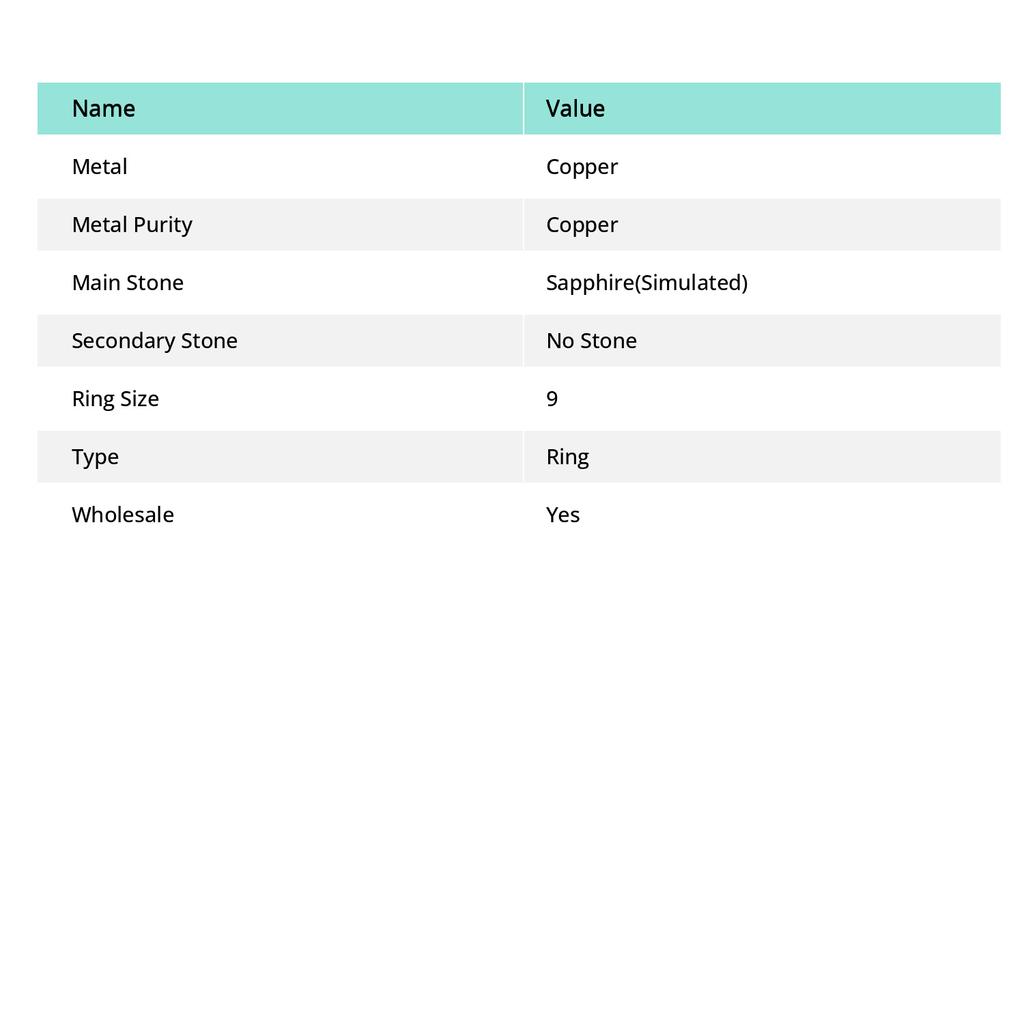 Натуральный сапфир натуральный 925 стерлингового серебра ювелирные изделия кольцо размер 9 r3k57
