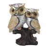 Статуэтка совы из смолы, реалистичная, художественная, декоративная, стоящая статуя совы, украшение для сада, гостиной 