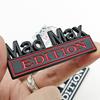 Mad Max Edition Metal Emblem Sticker Badge Fender Funny Decal Car Truck Replacement Door Decoration For Universal Car Motorcycle