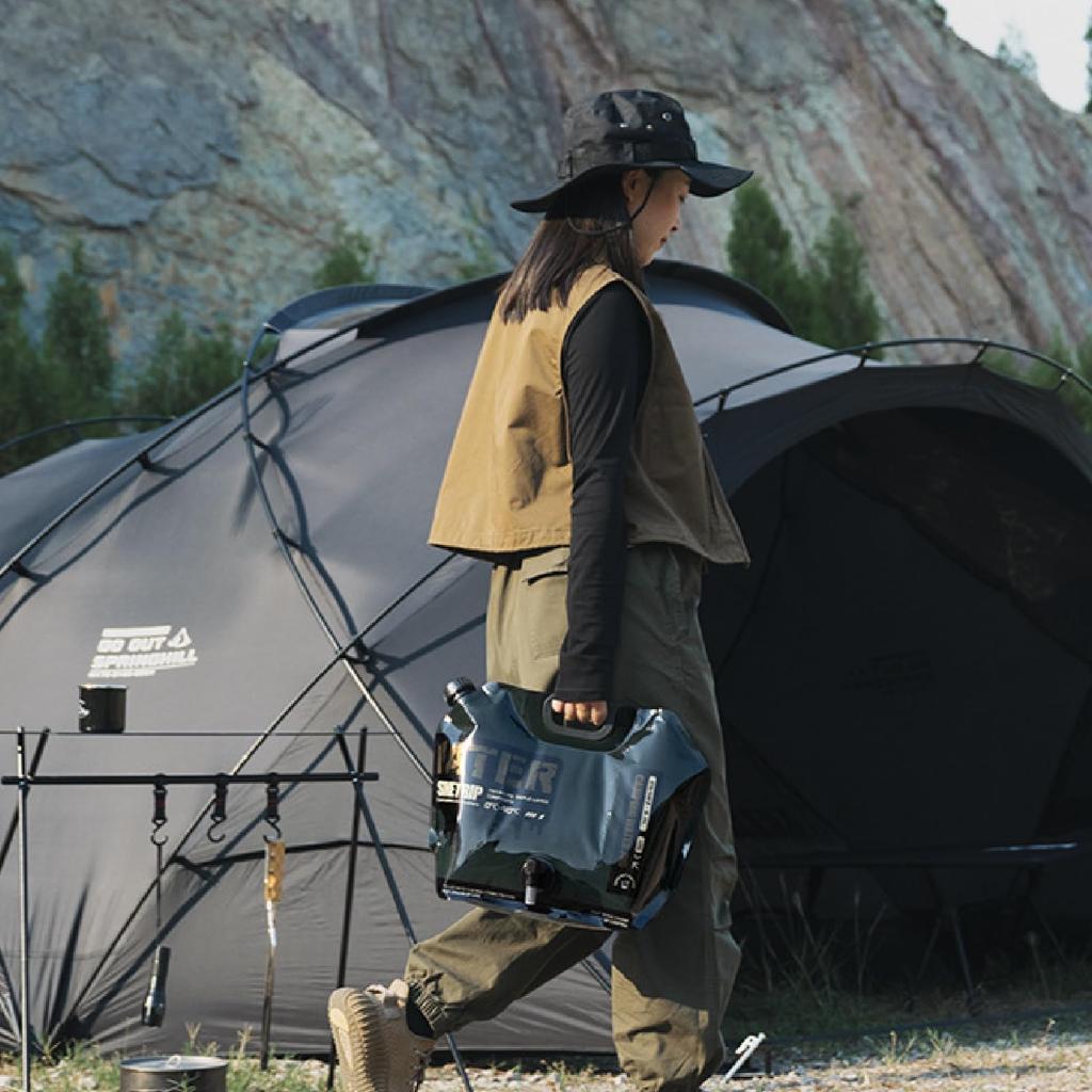 JEELAD Вода Вода Поли Вода Большой Предотвращение Катастроф Моющийся Бак, Кувшин, 8л, Бак, Мешок, Вместимость, Складной, Товары, На Открытом Воздухе, Легко Наливать Кран,