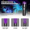 365nm Mini UV Led Flashlight Usb Rechargeable Aluminum Alloy Lamp Pet Stain Leakage Marker Ore Money Scorpion Detection Lights