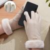 Перчатки женские зимние плюс бархатные утолщенные для езды, для вождения, для электромобиля, зимние, для сенсорного экрана, теплые перчатки