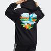 adidas Свитшоты Originals X Melting Sadness Мужские Черный С капюшоном Умеренный Обычный HB6864