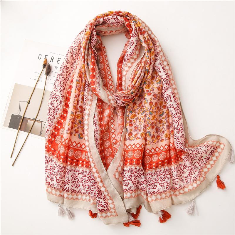 Summer Outdoor Sun Protection Beach Scarves Woman Girl Fashion Shawl Scarf Ladies Casual Daily Pashmina Wrap