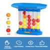 Детская прыгающая настольная игра для всей семьи, для взрослых, для детей, с мячом, для нескольких игроков, интерактивная четырехлинейная красочная настольная игра с мячом
