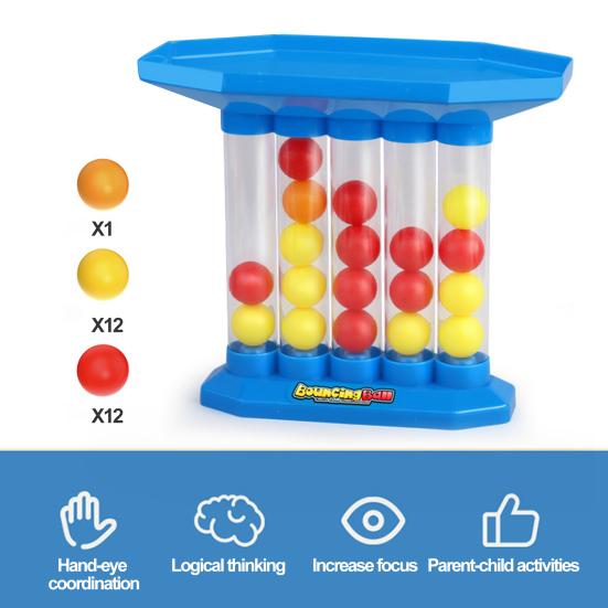 Детская прыгающая настольная игра для всей семьи, для взрослых, для детей, с мячом, для нескольких игроков, интерактивная четырехлинейная красочная настольная игра с мячом