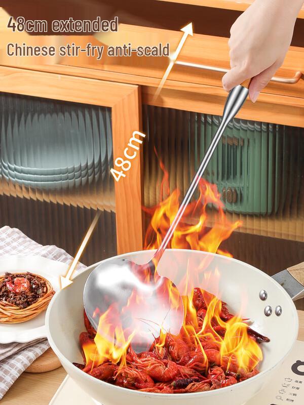 316 Stainless Steel Wok Spatula & Ladle Set