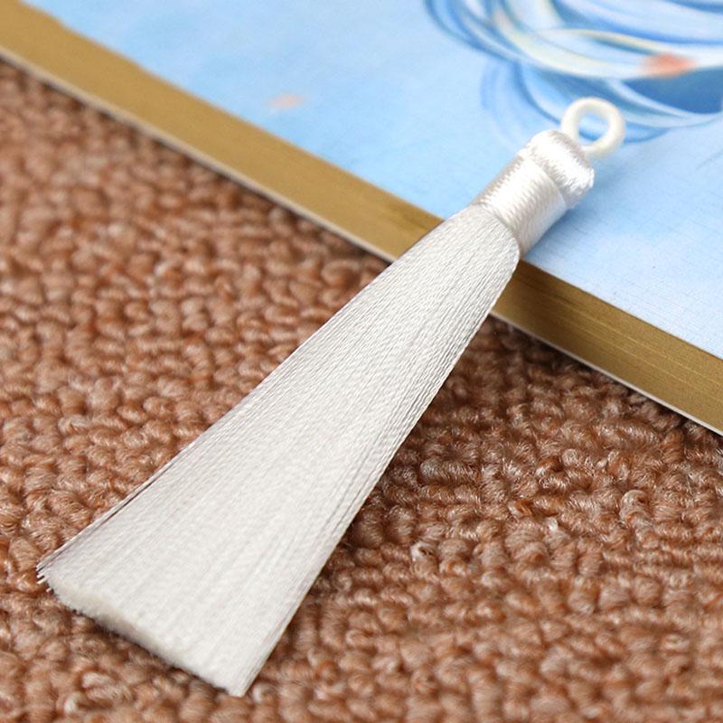 Creative Crafts 1PC/1Pair New Hot DIY 8cm Jewelry Accessories Bookmark High Quality 25 Colors Handmade Bohemia Long Silk Tassel for Earrings