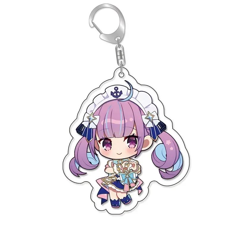 Vtuber Накири Аямэ Сираками Фубуки Минато Аква Гавр Гура Lovelive Мультяшный Милый Брелок Каваии Брелок Части для Сумки и Модный Подарок