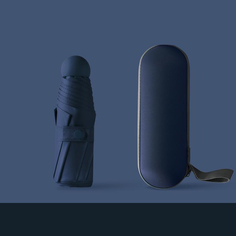 «Компактный сверхлегкий 5-створчатый мини-капсульный зонт с защитой от УФ-излучения»