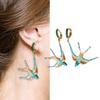 Стильные серьги-ласточки из эмали Уникальные серьги-ласточки из эмали, созданные для тех, кто любит самобытный стиль