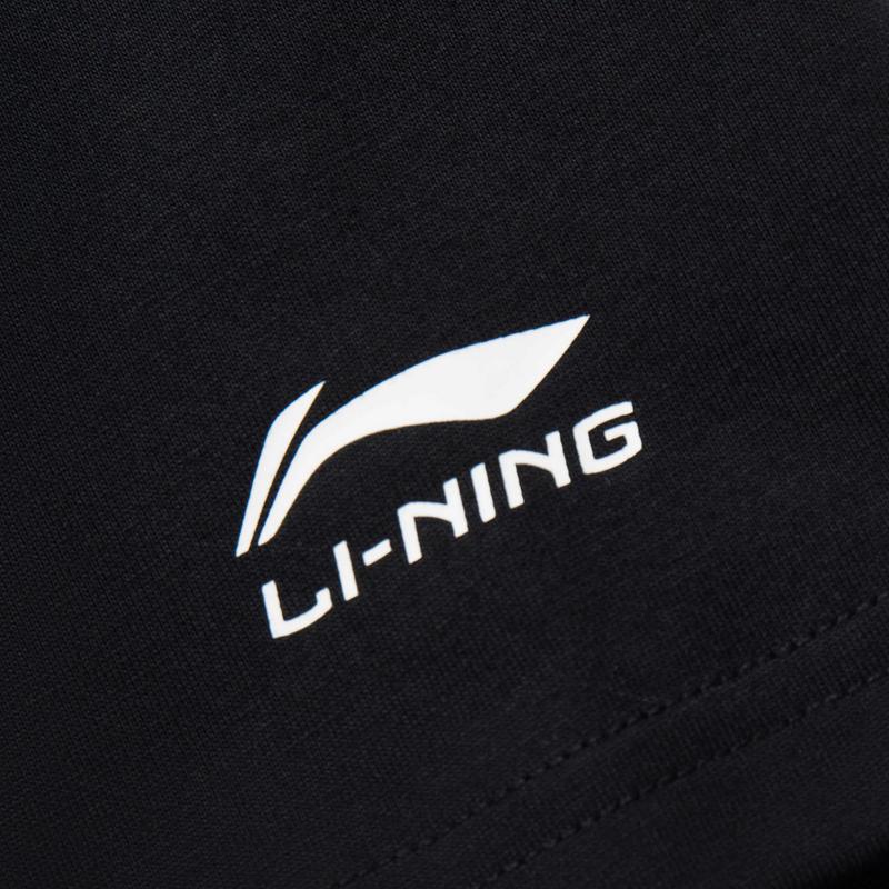 Li-Ning Модный Универсальный Влагоотводящий Дышащий Повседневный Спортивный Костюм Унисекс Черный AHSV291-2+YKSV113-1