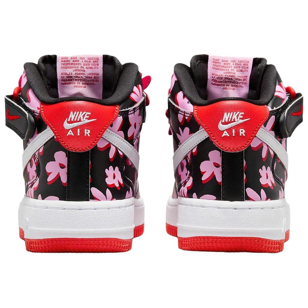 Nike Амортизация Air Force 1, Износостойкие Высокие Скейтбордические Ботинки Унисекс Черно-Розовые FQ3692-001