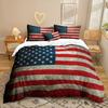 National Flag Series 3D Digital Printing Three-Piece Bedding Kit Bed Sheet Quilt Cover