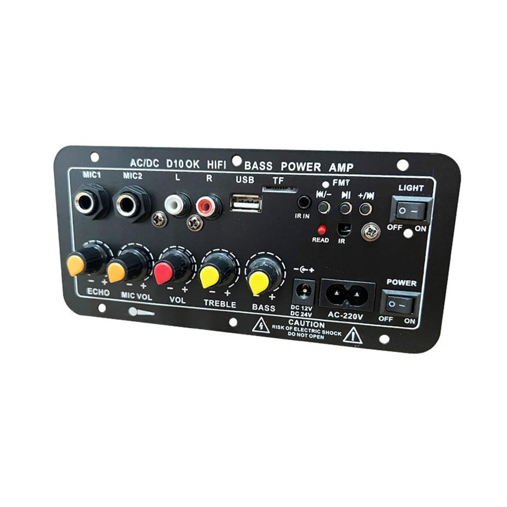 D10/d10-ii Плата усилителя Bluetooth Aux Tf Карта Usb 30-120 Вт Для 4 Ом 40 Вт Динамик 110 В 220 В 12 В 24 В Модуль аудиоусилителя F5k8