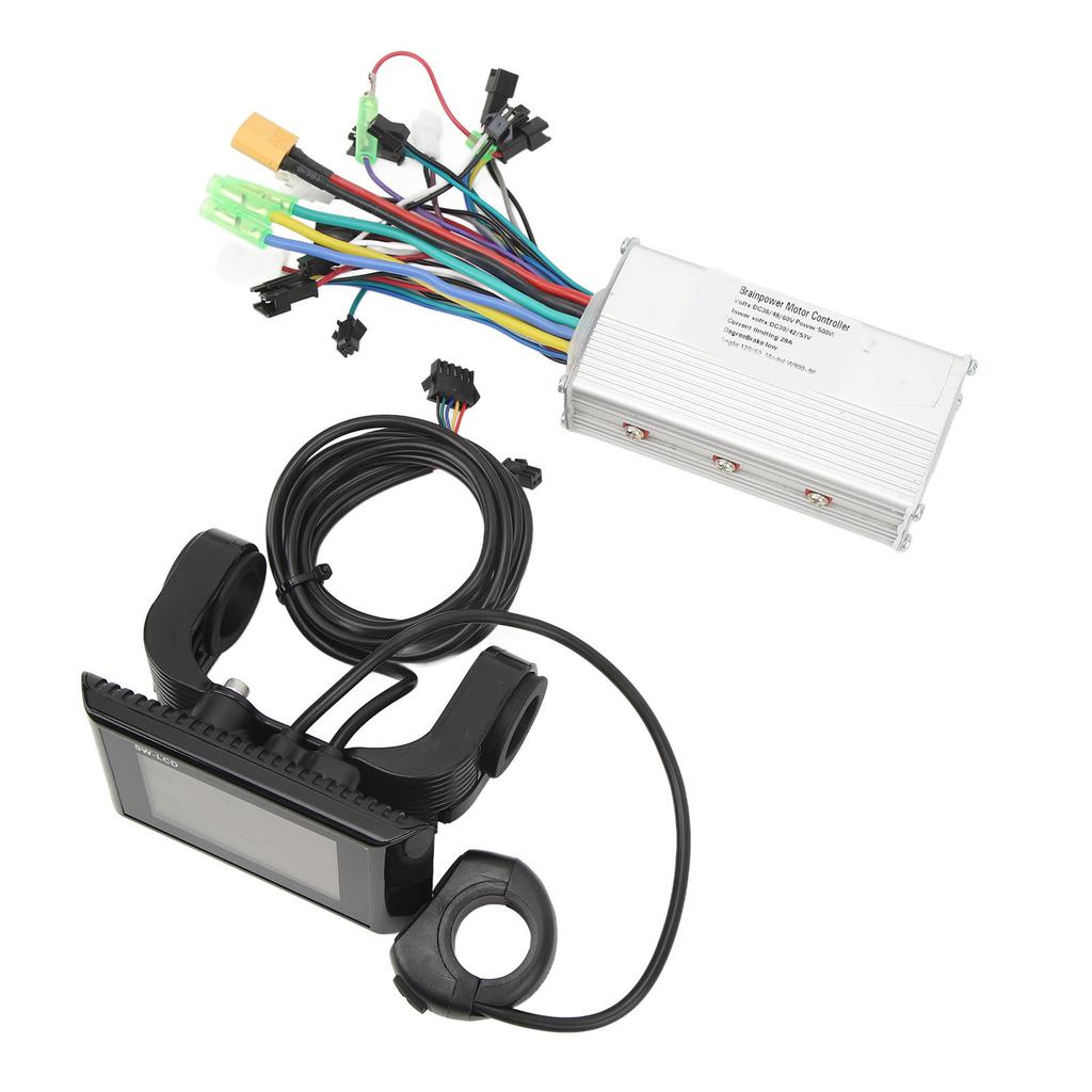 36В 48В 60В 500Вт 28А Панель W900 Синусоидальный 3-режимный Бесколлекторный Контроллер Комплект Комплект для Переоборудования Электровелосипеда
