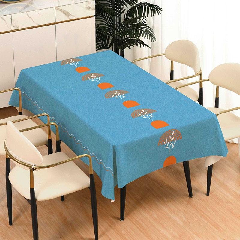 New Fashion Non-Slip Pu Tablecloth Waterproof Heat-Insulating and Soft Table Mat Comfortable Easy-Care Dining Table Decoration