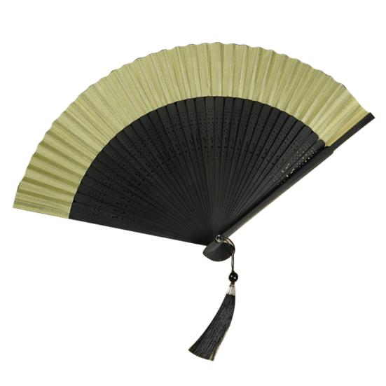 Folding Fan with Tassel Hollow Out Faux Silk Bamboo Stronge Hinge Chinese Vintage Style Photo Prop Party Decoration Supply Classical Dance Prop