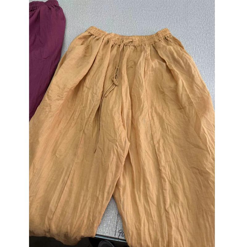 Johnature Женские зимние нишевые повседневные свободные брюки в винтажном стиле, однотонные модные индивидуальные брюки