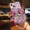 Роскошный защитный чехол со стразами для iPhone 14, 15, 16 Pro Max и 17