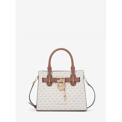 Сумка Hamilton Satchel Small Mk Signature 35f1ghms1b150 Vanilla