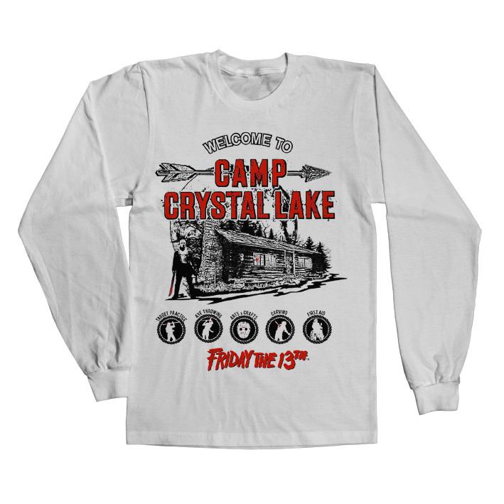 Licenza Ufficiale Venerdì Il 13thCamp Crystal Lake Manica Lunga T-SHIRT S-XXL