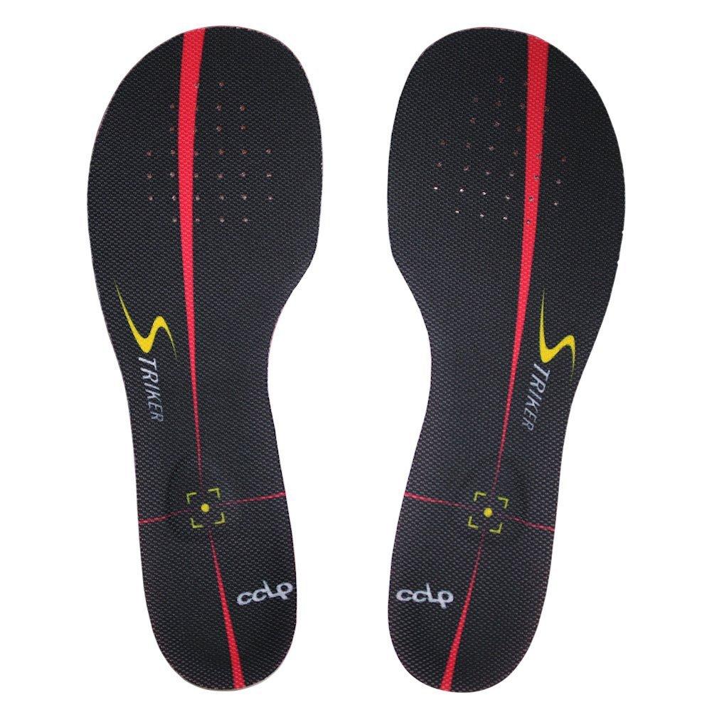 Футбольные стельки BMZ Calpower Smart Striker, средней толщины, черные. (25-26см)