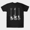 Мужская черная футболка с принтом Rickenbacker, печать методом трансфера без вырезания, хлопковая футболка
