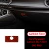 Для Chevrolet Camaro 17-19 1 шт. настоящее углеродное волокно перчаточный ящик ручка панель отделка салона автомобиля аксессуары салон автомобиля