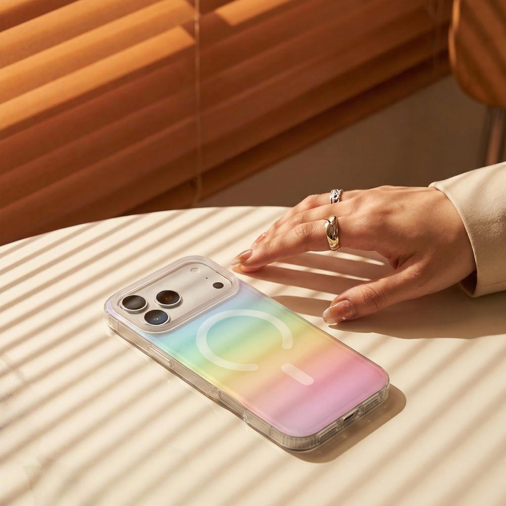 Покрытие с алмазным узором подходит для чехла для мобильного телефона Apple 17Pro 17 прозрачный блестящий чехол iphone17Promax магнитный чехол