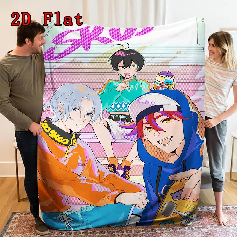 Sk8 the Infinity 2D Flat Pattern Flannel Blanket High quality All Seasons Warmth and Comfort Perfect for Christmas Gifts.SMT0917034