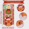 Santa Claus Hanging Flag Ornament Festive Xmas Door Banner 2026 Christmas Decoration Navidad Natal New Year Gift 2027 for Home