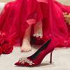 Весенне-осенняя модная тенденция женские туфли на высоком каблуке новые туфли на тонком каблуке с острым носком банкетные свадебные туфли на высоком каблуке женские туфли на каблуках