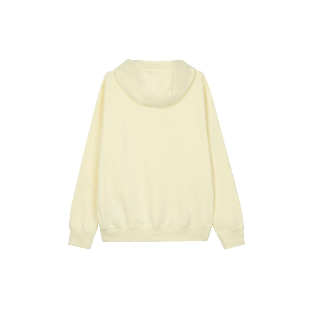 Nike Logo Print Drawstring Hoodie With Long Sleeves Men Tops White BV2655-744